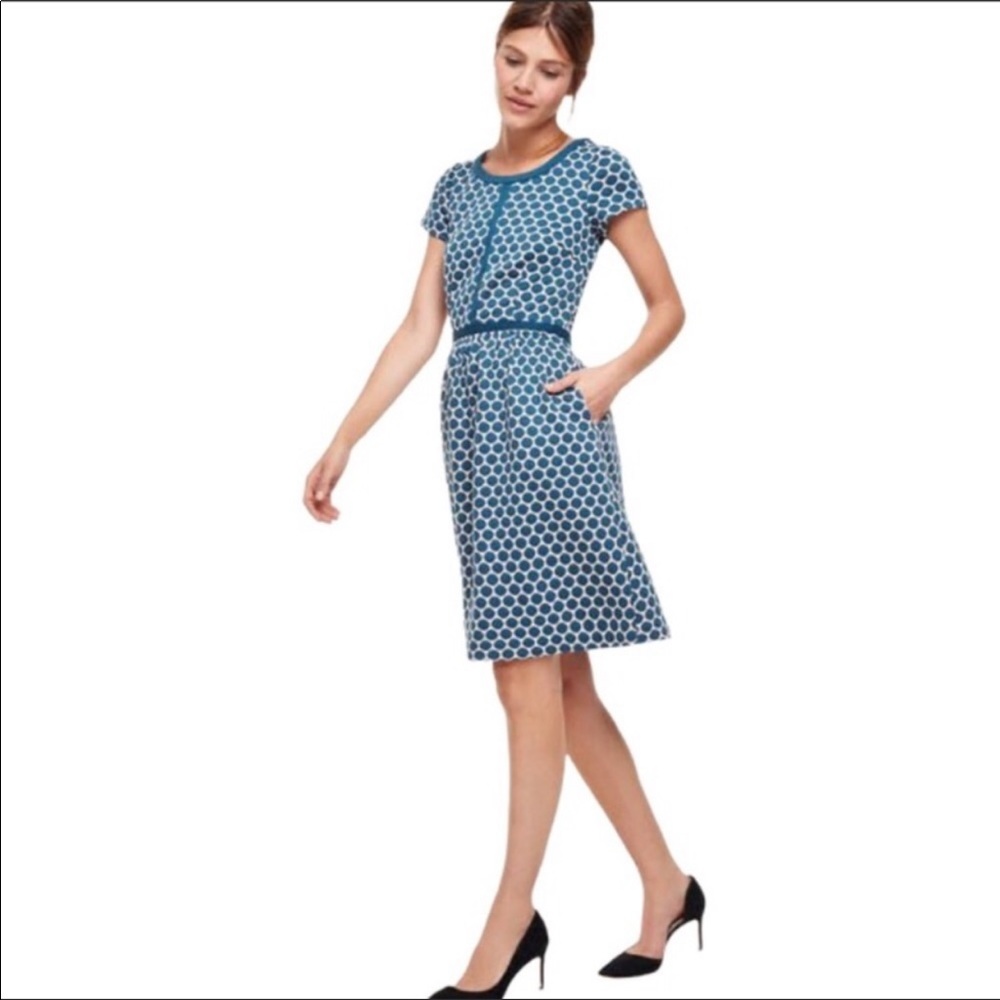 Boden Clementine Jacquard Dress - Size 16L